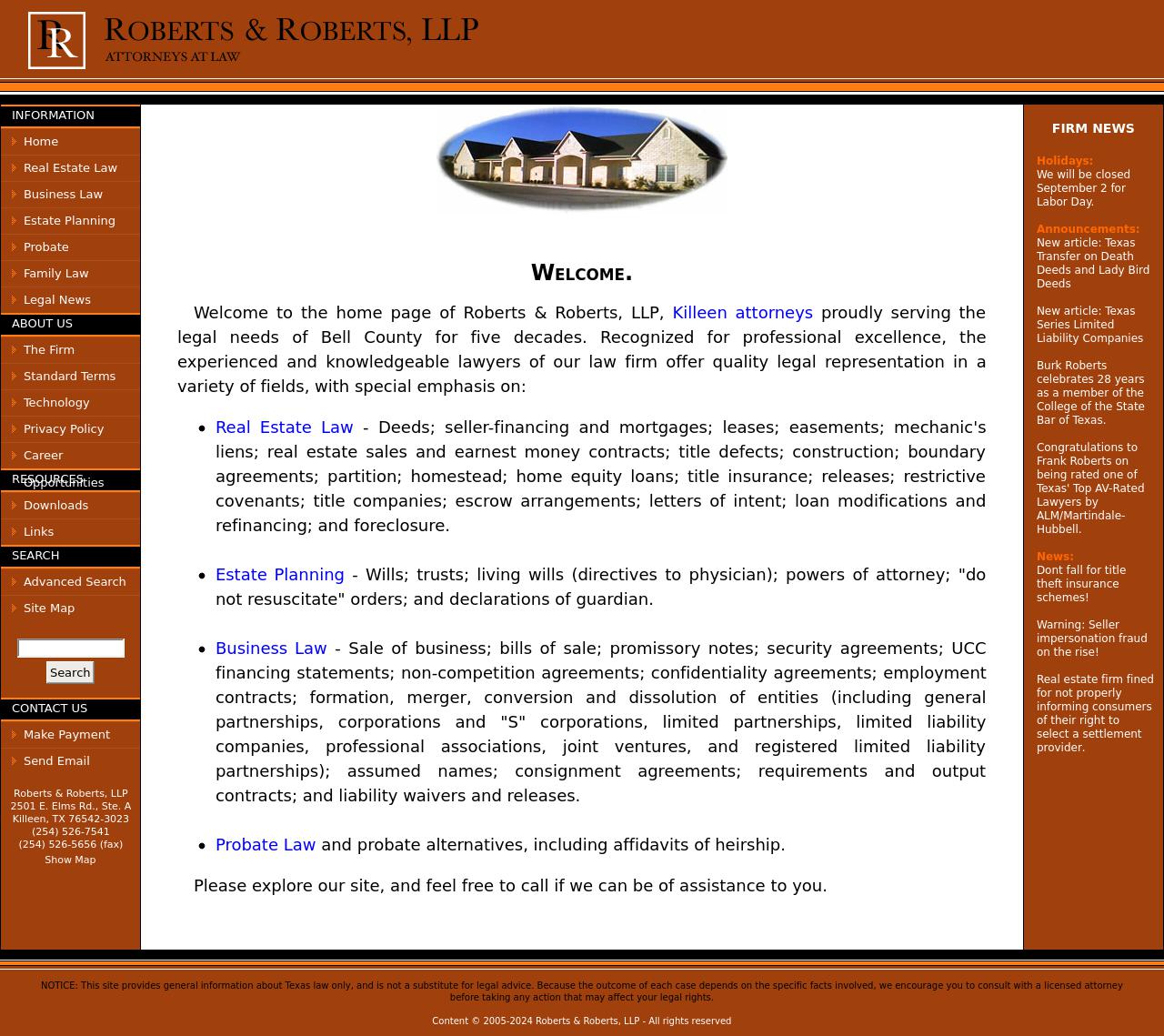 Roberts & Roberts, LLP - Killeen TX Lawyers