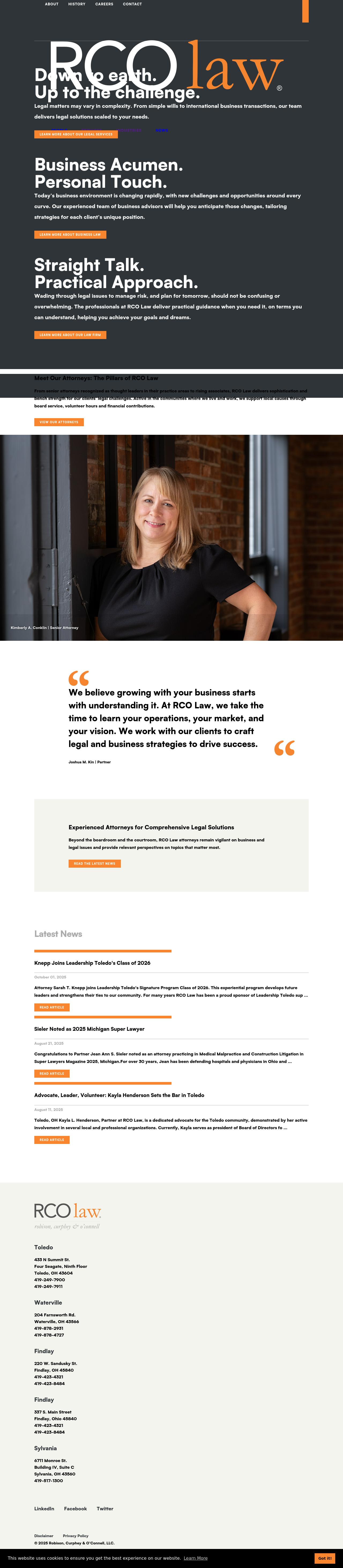 Robison, Curphey & O'Connell, LLC - Tecumseh MI Lawyers