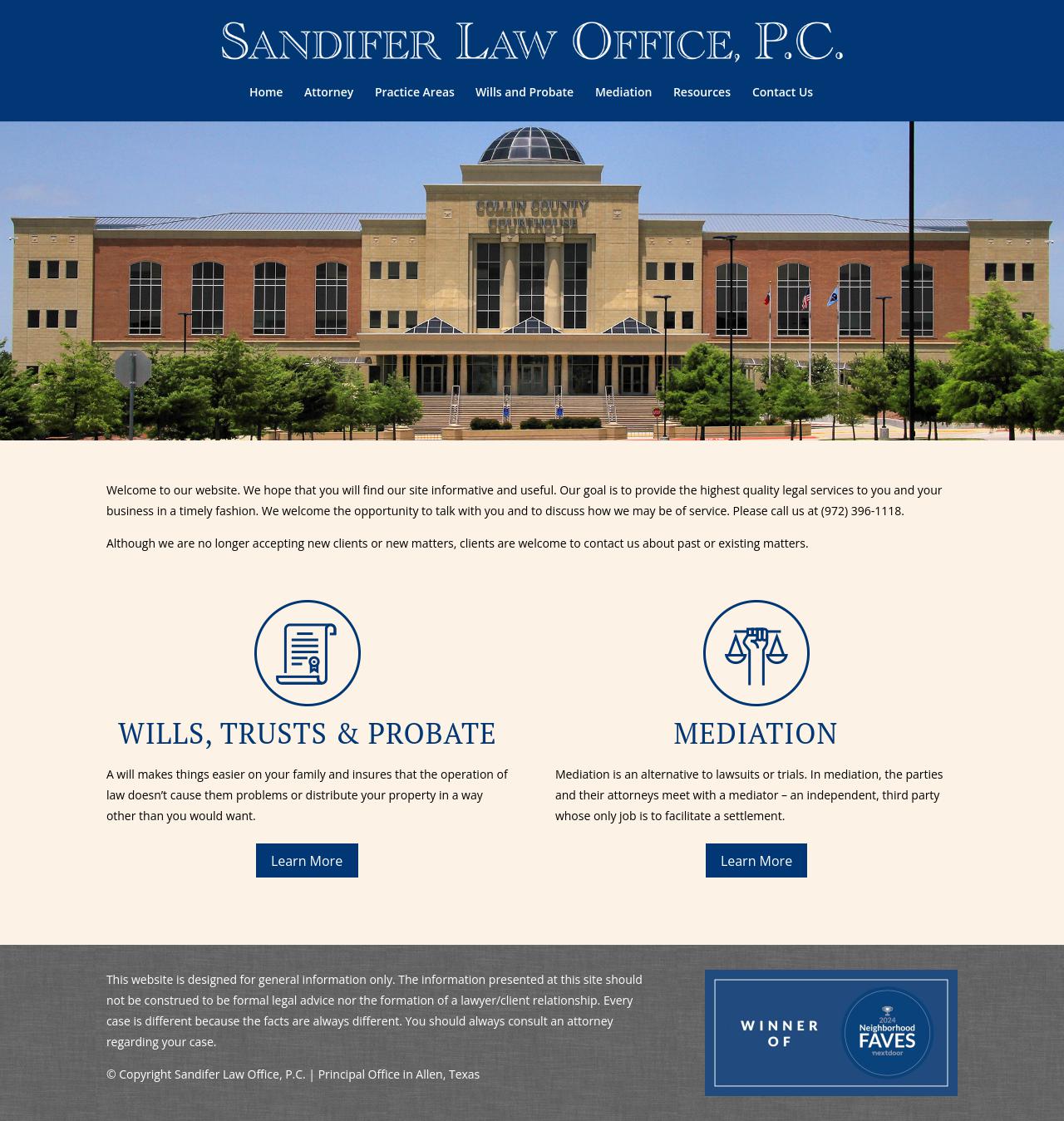 Sandifer Law Office, P.C. - Allen TX Lawyers