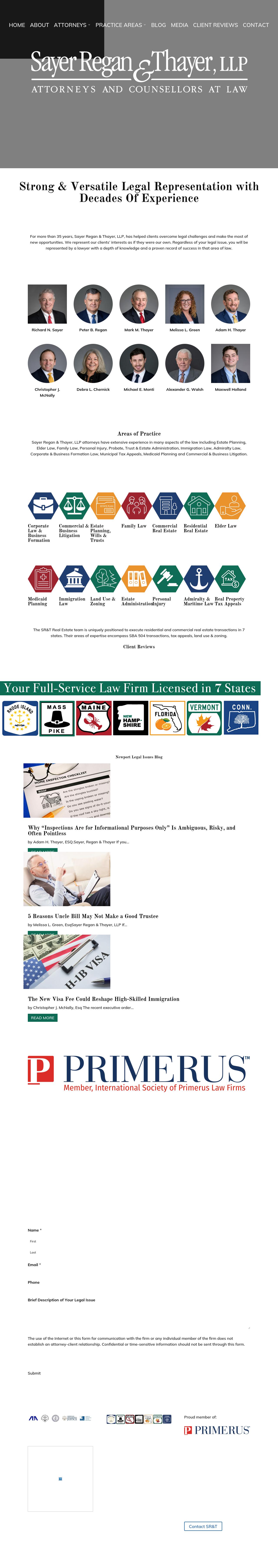 Sayer Regan & Thayer, LLP - Wakefield RI Lawyers