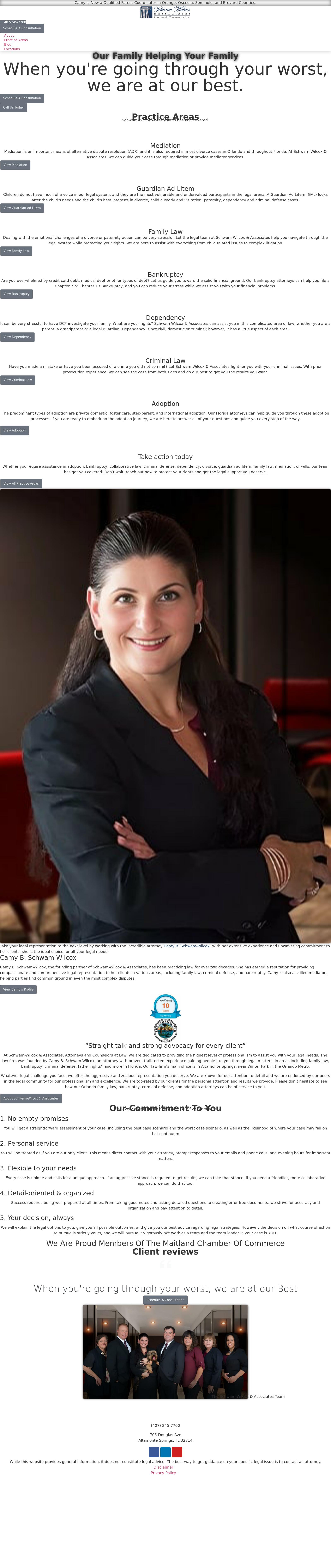 Schwam-Wilcox & Associates, Attorneys and Counselors at Law - Leesburg FL Lawyers