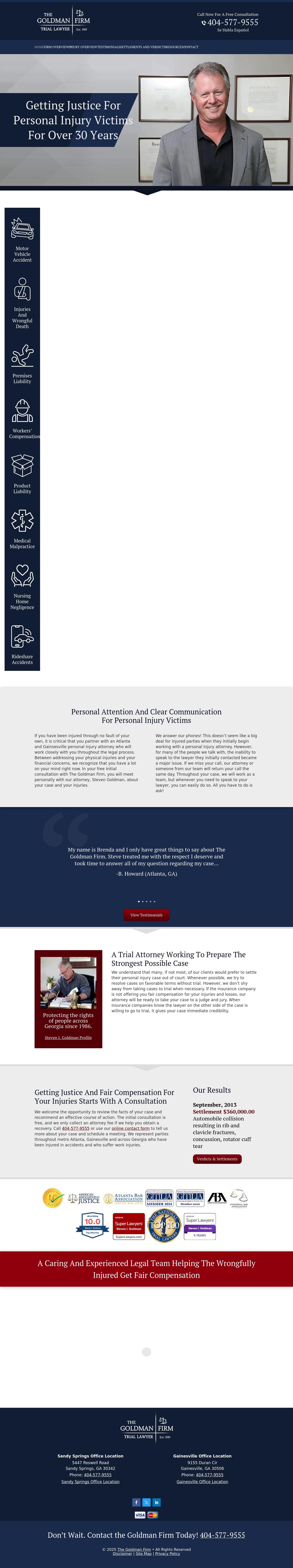 Steven I. Goldman - Attorney at Law - Gainesville GA Lawyers