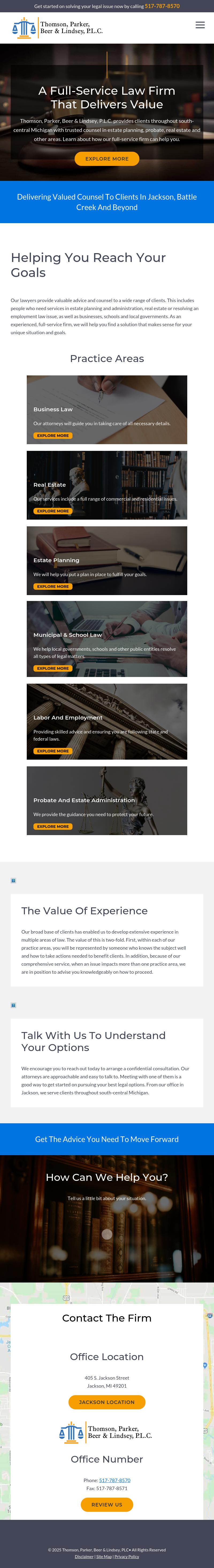 Abbott, Thomson, Mauldin, Parker & Beer, PLC - Jackson MI Lawyers