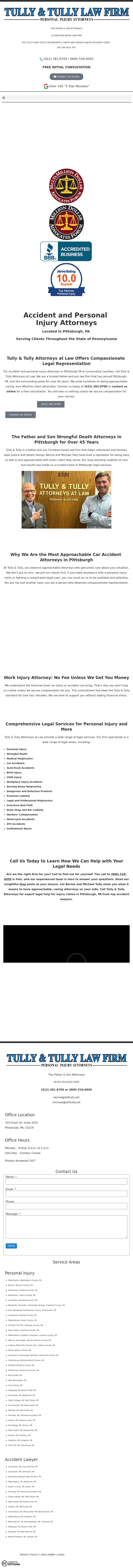 Attorney Bernie Tully - Pittsburgh PA Lawyers