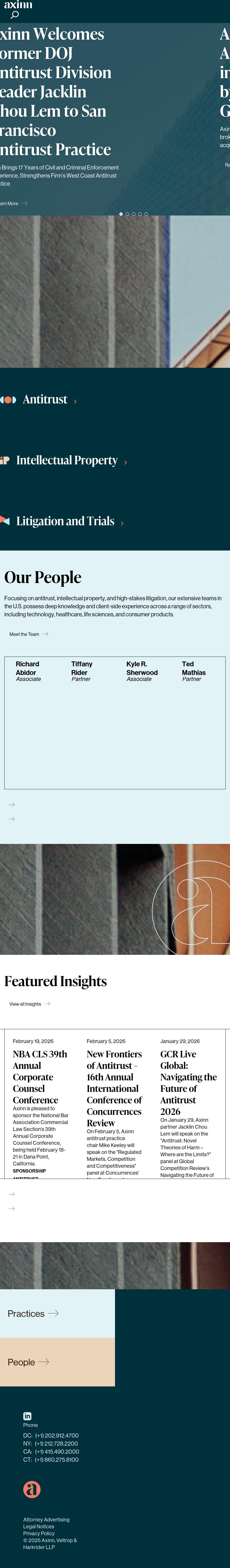 Axinn, Veltrop & Harkrider LLP - Washington DC Lawyers