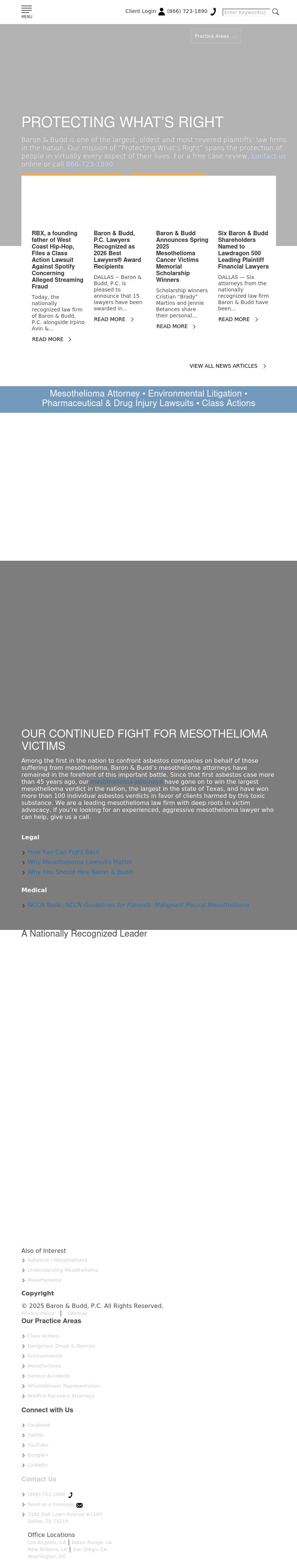 Baron & Budd, P.C. - Dallas TX Lawyers