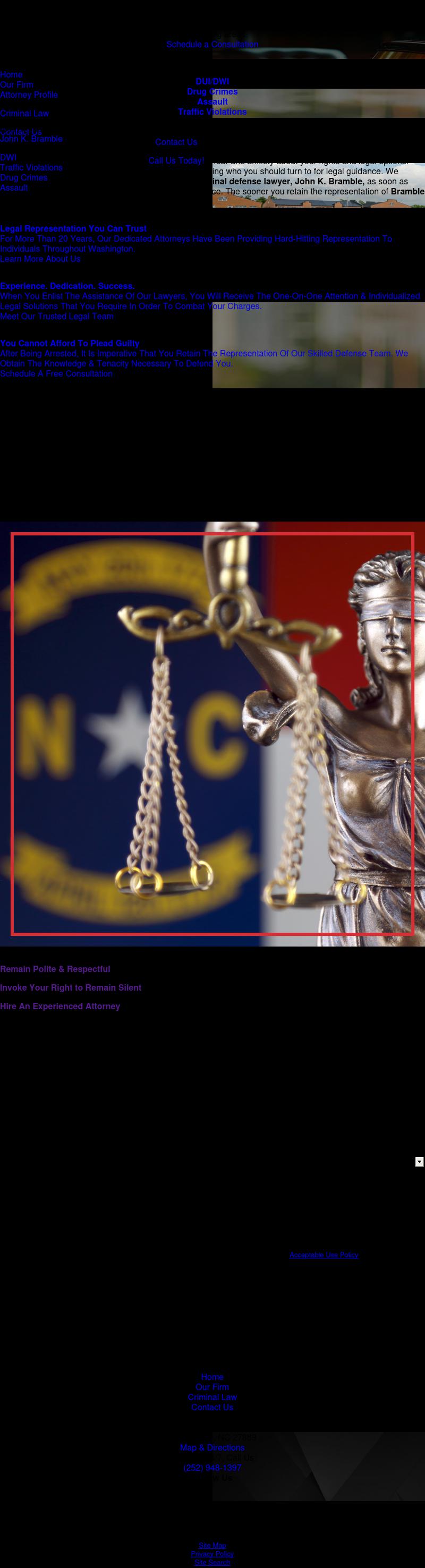 Bramble & Bramble, PA - Washington NC Lawyers