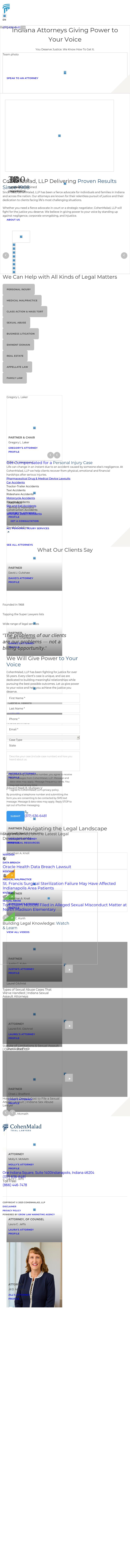 Cohen & Malad, LLP - Indianapolis IN Lawyers