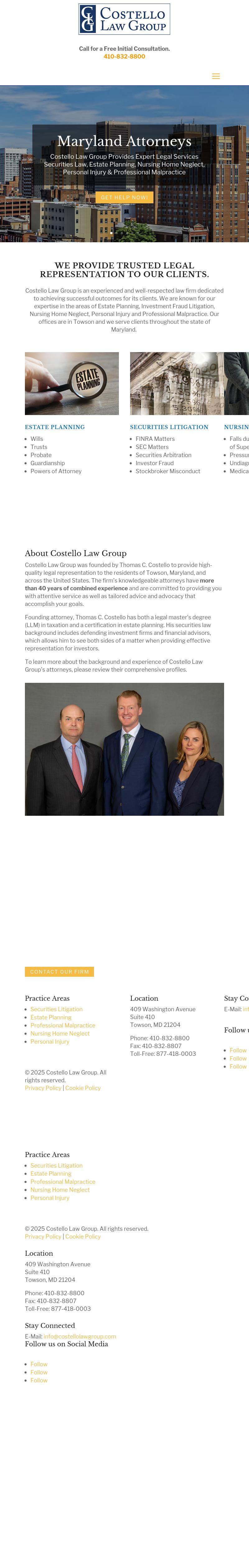 Costello Law Group - Towson MD Lawyers