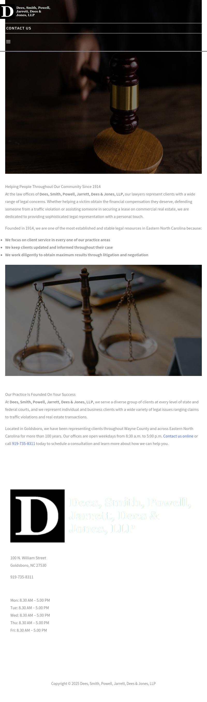 Dees, Smith, Powell, Jarrett, Dees & Jones, LLP - Goldsboro NC Lawyers