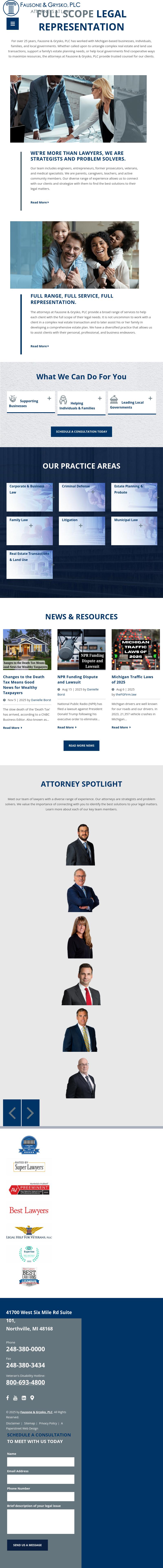 Fausone Bohn, LLP - Northville MI Lawyers