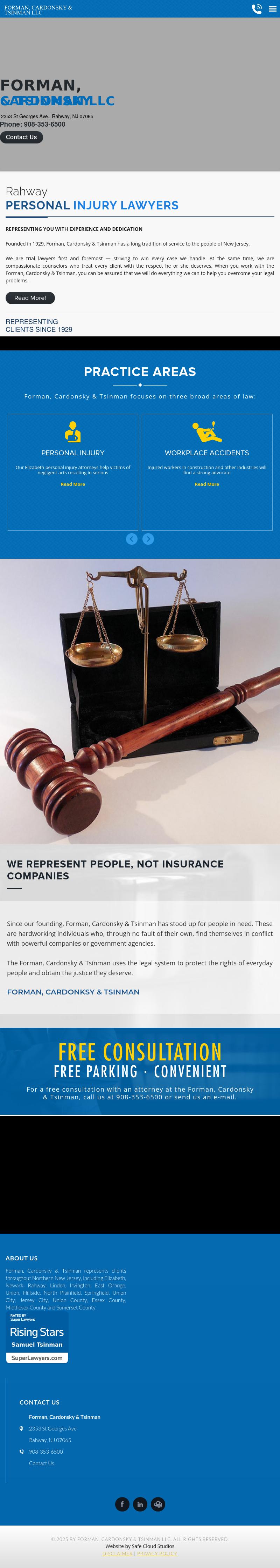 Forman, Cardonsky & Lawrence - Elizabeth NJ Lawyers