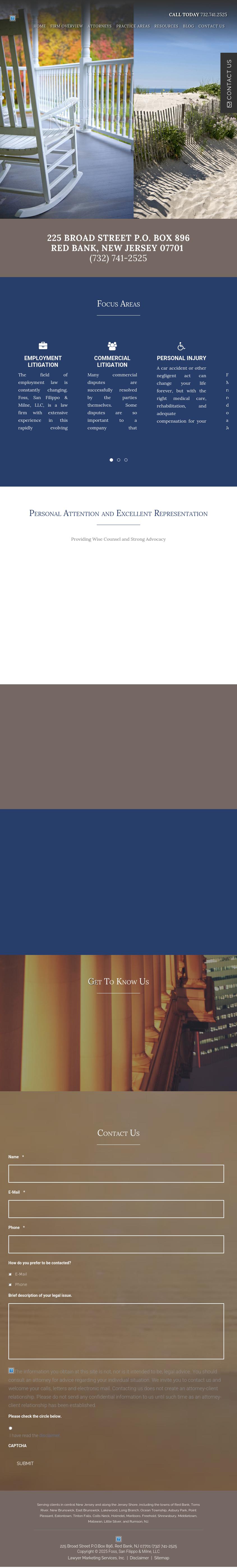 Foss, San Filippo & Milne, LLC - Red Bank NJ Lawyers