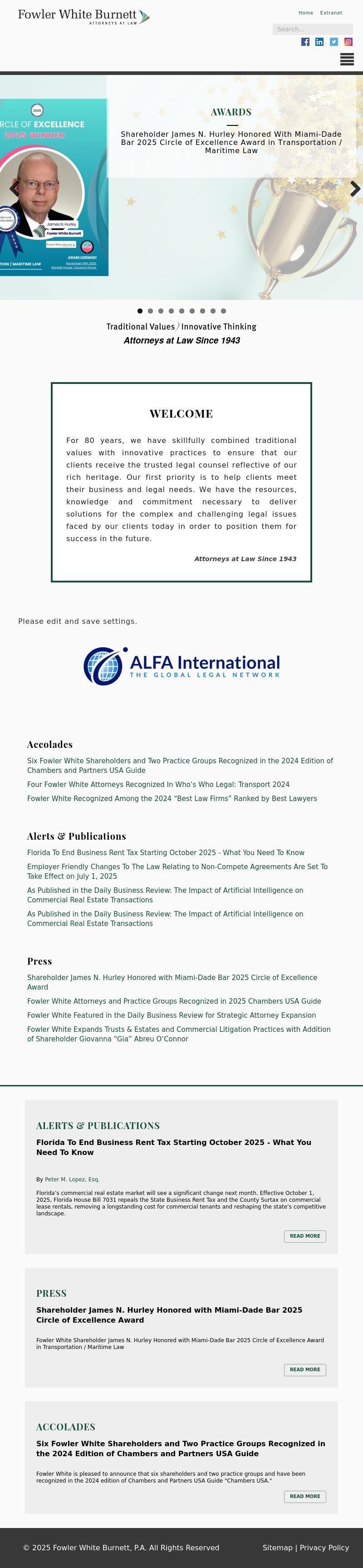 Fowler White Burnett P.A. - Fort Lauderdale FL Lawyers