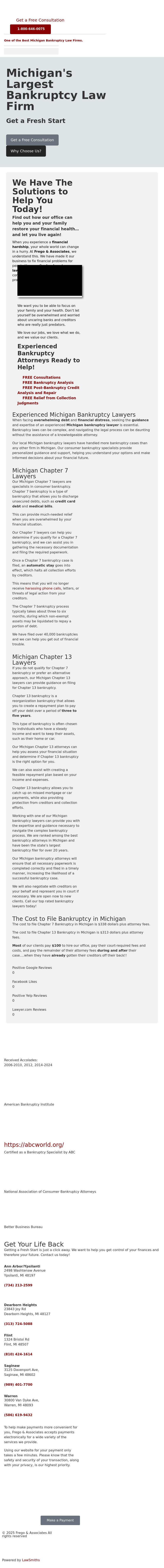 Frego & Associates-The Bankruptcy Law Office, P.L.C. - Dearborn Heights MI Lawyers