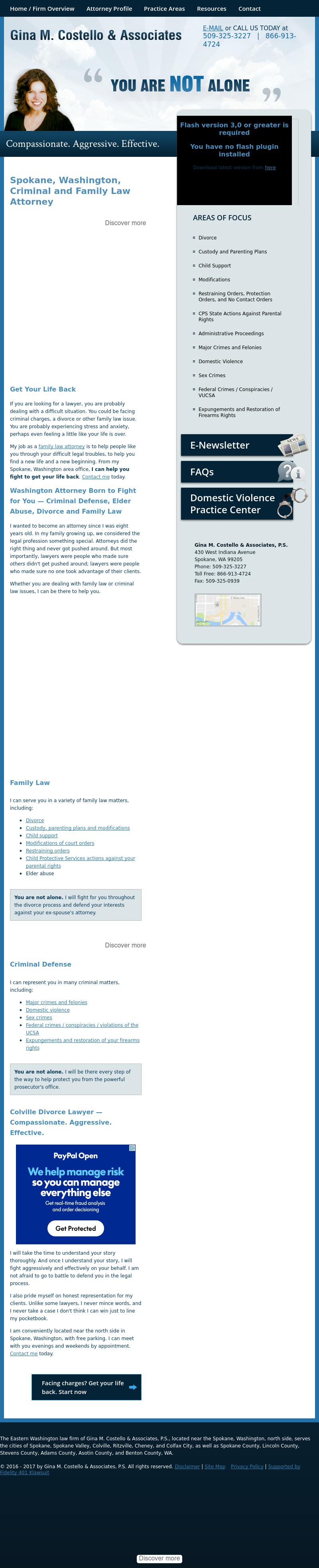 Gina M. Costello & Associates, P.S. - Spokane WA Lawyers