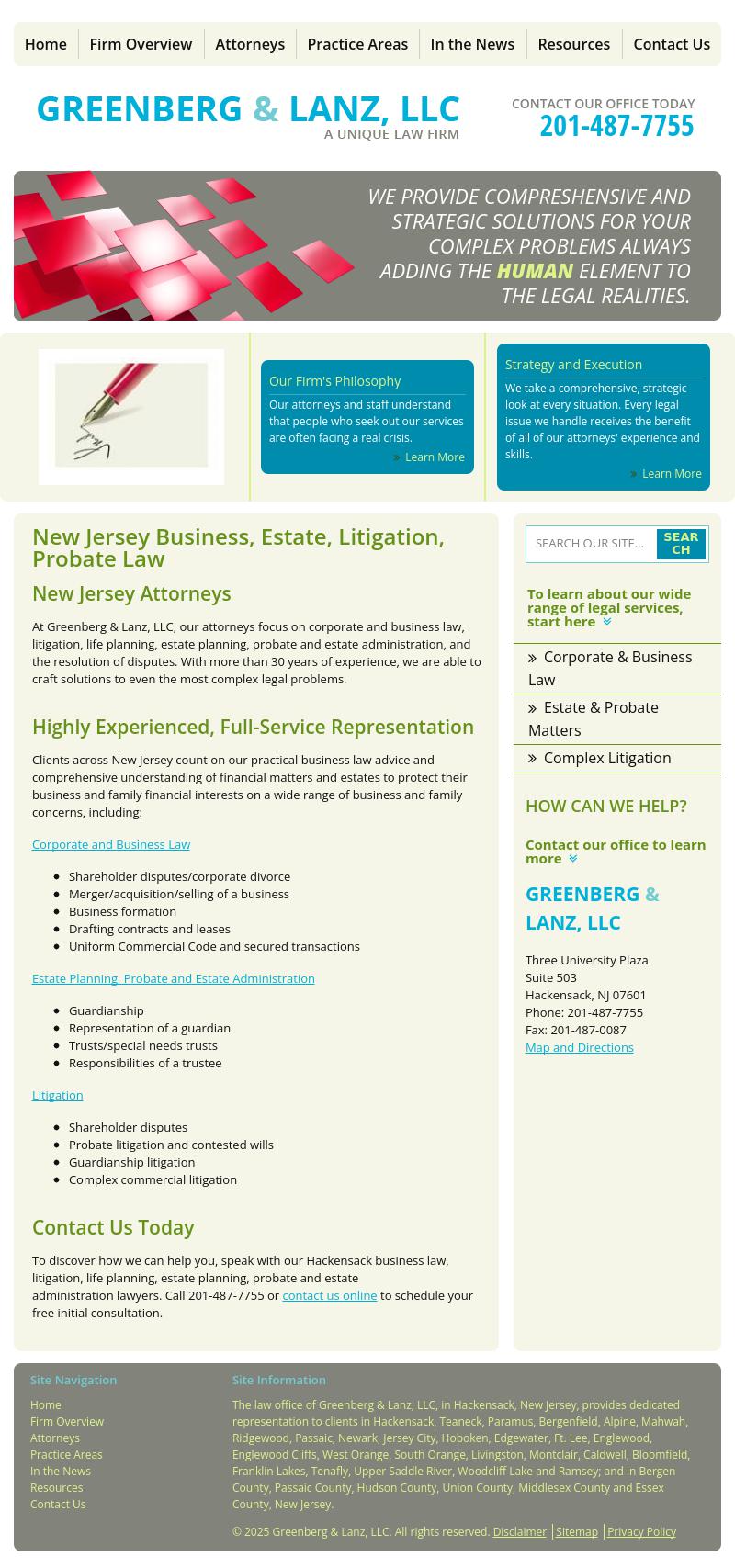 Greenberg & Lanz - Hackensack NJ Lawyers