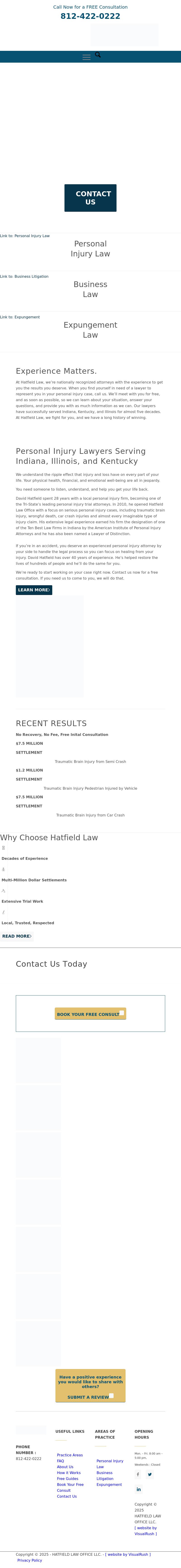 Hatfield Law Office, LLC - Evansville IN Lawyers