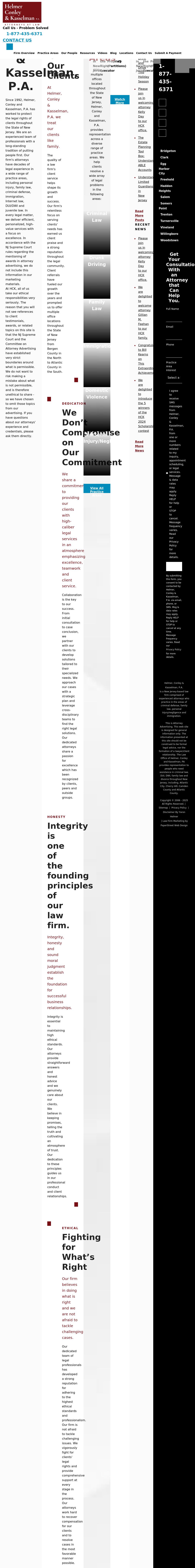 Helmer, Conley & Kasselman, P.A. - Haddon Heights NJ Lawyers