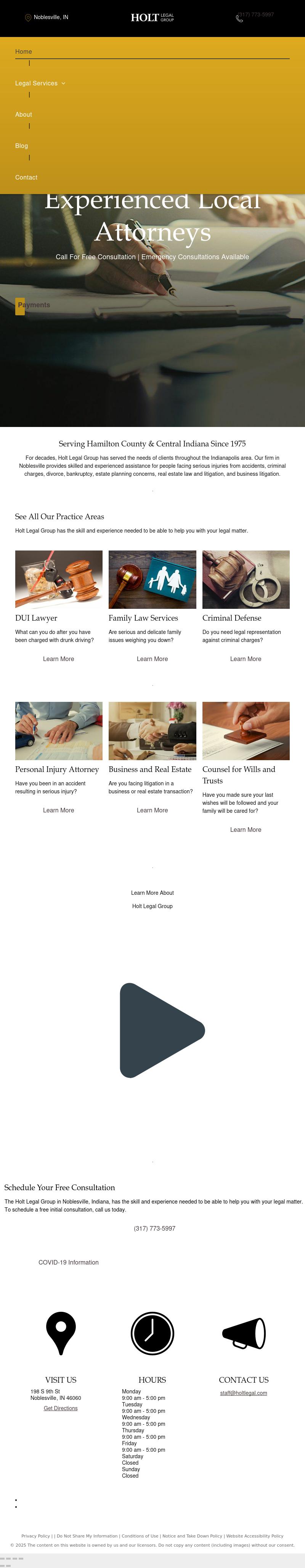 Holt Legal Group - Noblesville IN Lawyers