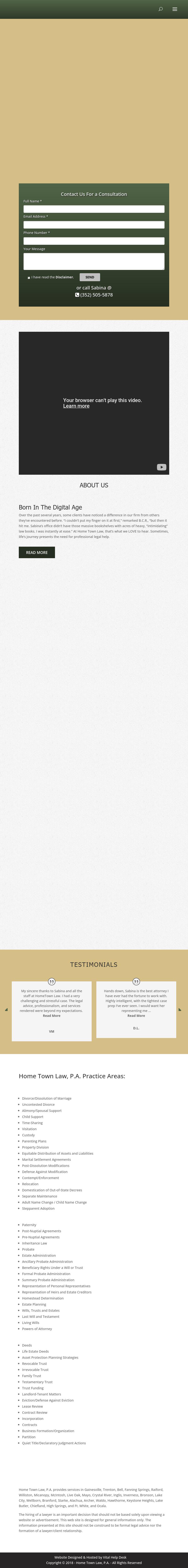 Home Town Law, P.A. - Gainesville FL Lawyers