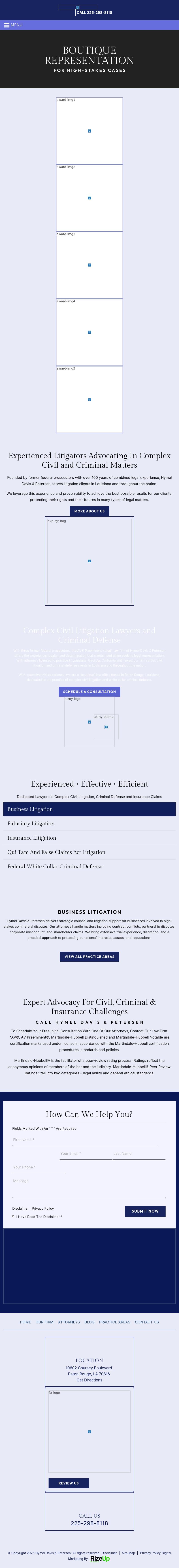 Hymel Davis & Petersen - Attorneys and Counselors at Law - Baton Rouge LA Lawyers