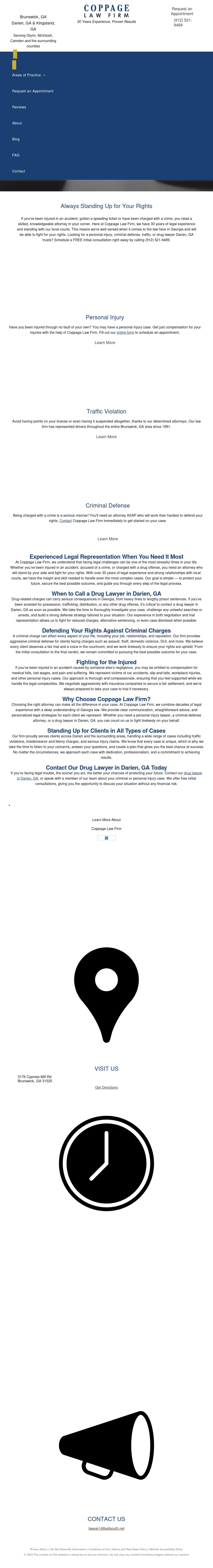 James R. Coppage Attorney at Law - Brunswick GA Lawyers