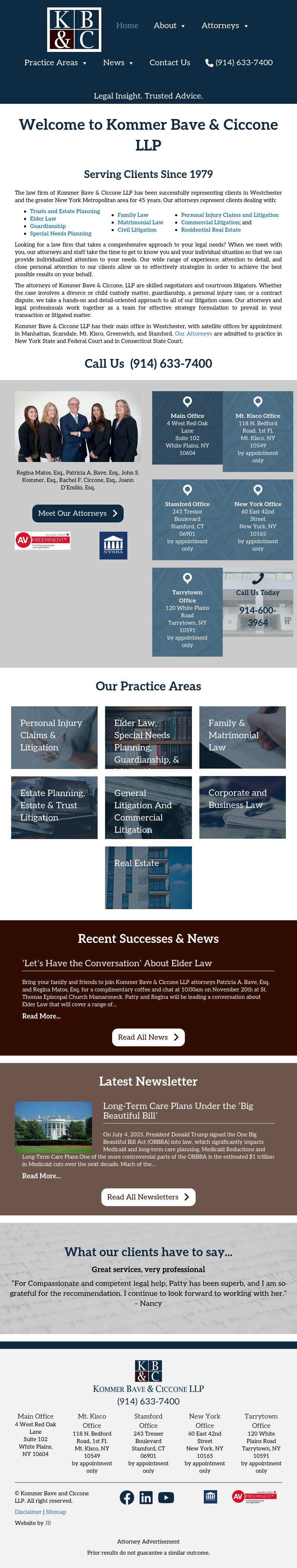 Kommer Bave & Ollman LLP - New York NY Lawyers