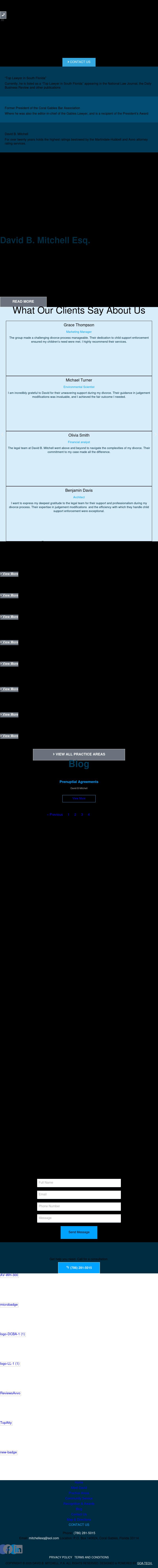 Law Office of David B. Mitchell, P.A. - Coral Gables FL Lawyers