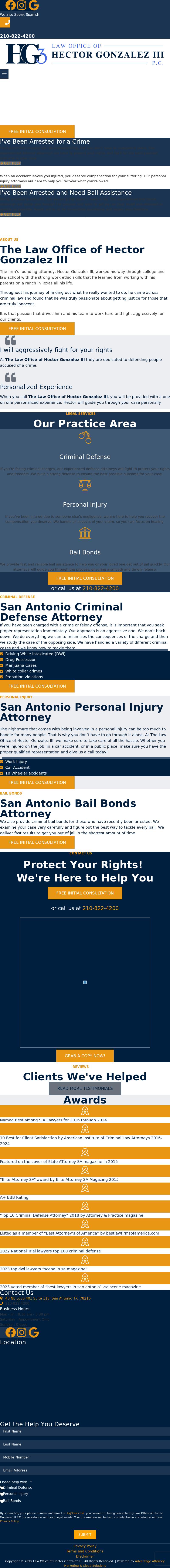 Law Office of Hector Gonzalez III, P.C. - San Antonio TX Lawyers