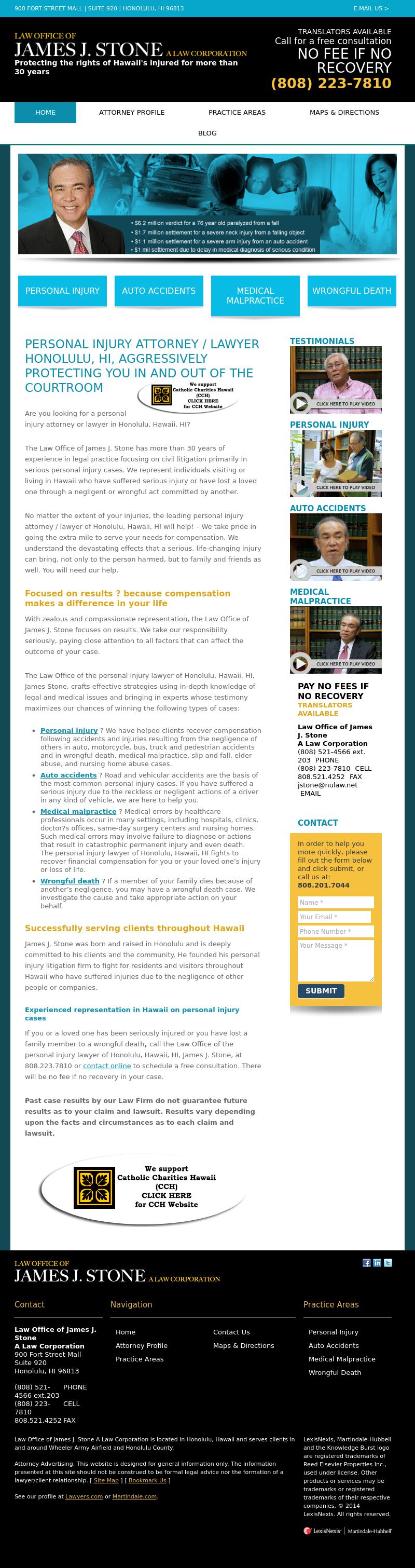 Law Office of James J. Stone - Honolulu HI Lawyers