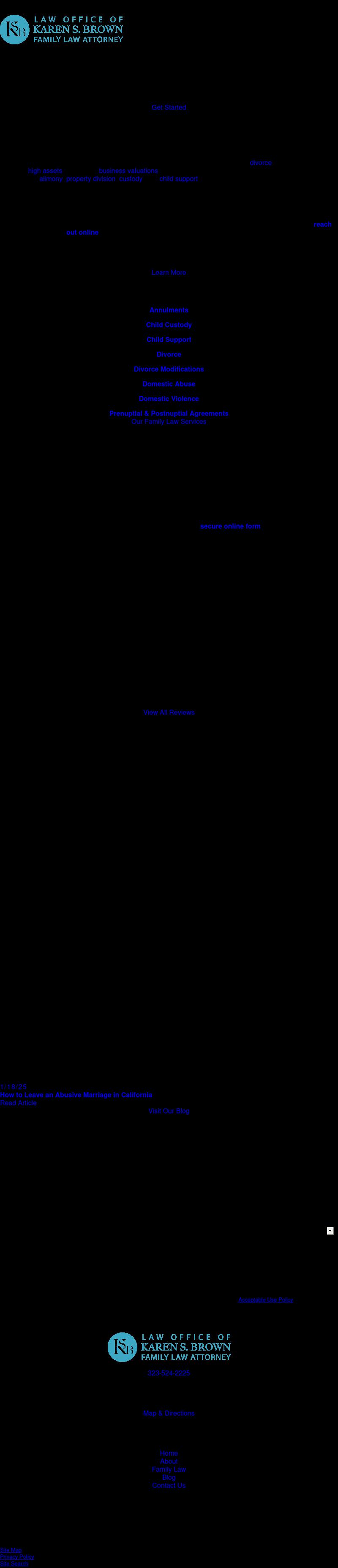 Law Office of Karen S. Brown, CFLS - Los Angeles CA Lawyers