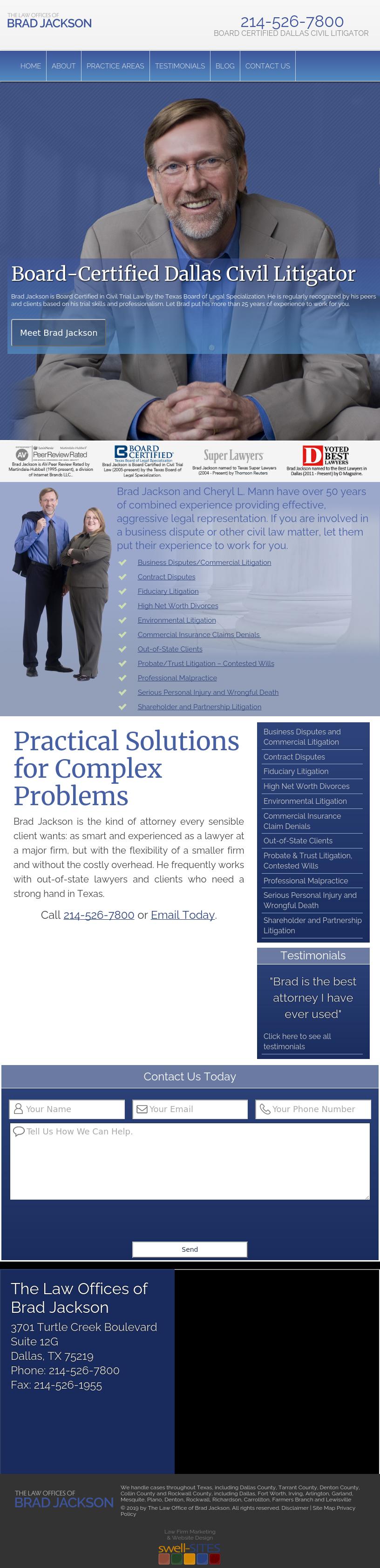 Law Offices of Brad Jackson - Dallas TX Lawyers