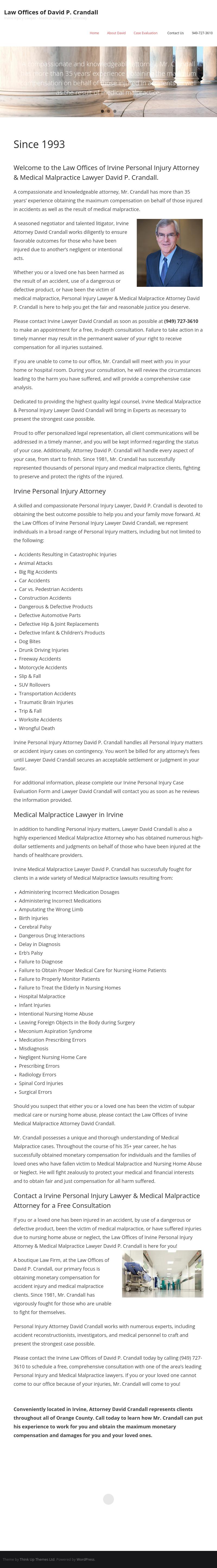 Law Offices of David P. Crandall - Laguna Hills CA Lawyers