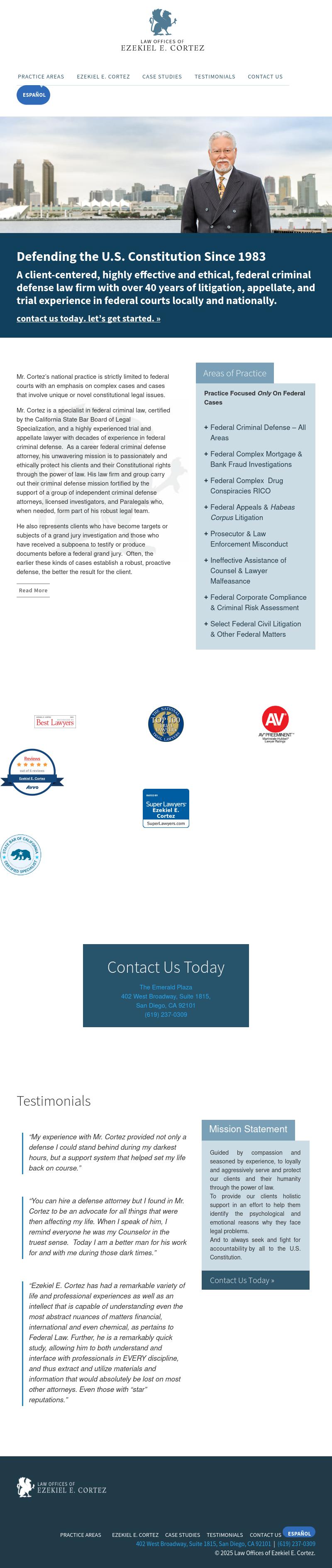 Law Offices of Ezekiel E. Cortez, APC - San Diego CA Lawyers