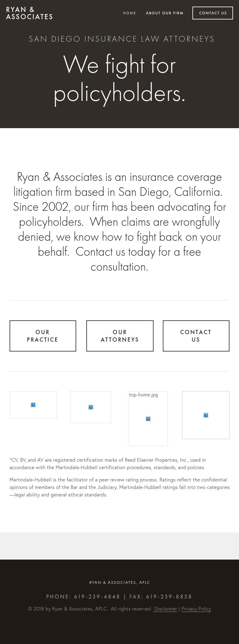 Law Offices of Greg J. Ryan - San Diego CA Lawyers