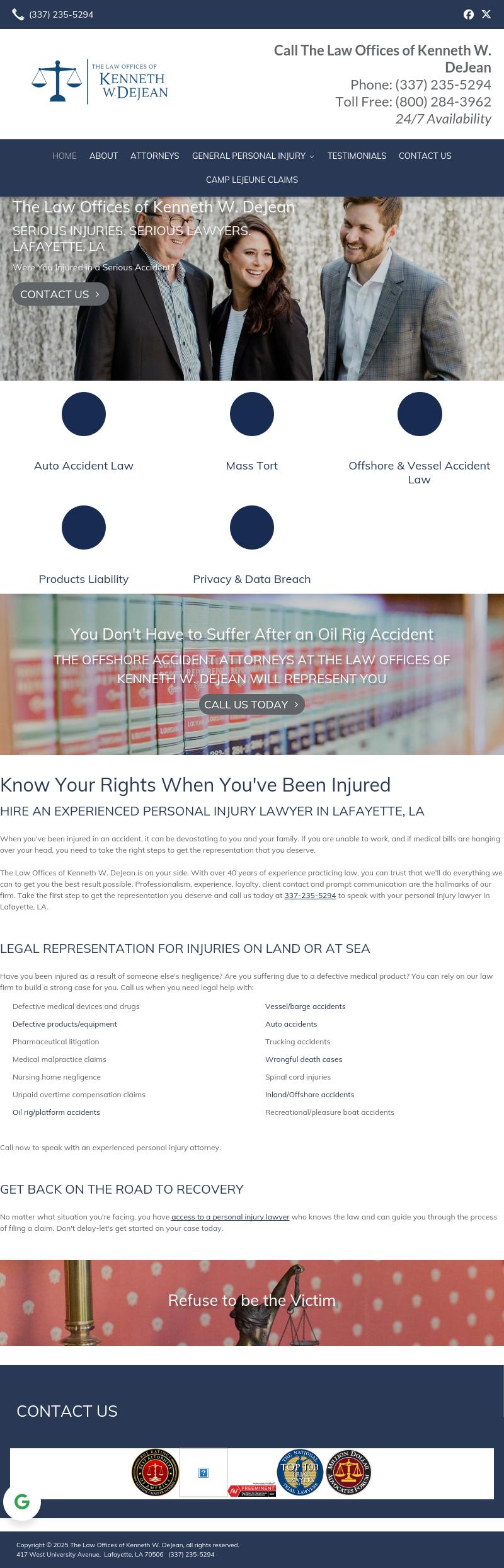 Law Offices of Kenneth W. DeJean - Lafayette LA Lawyers