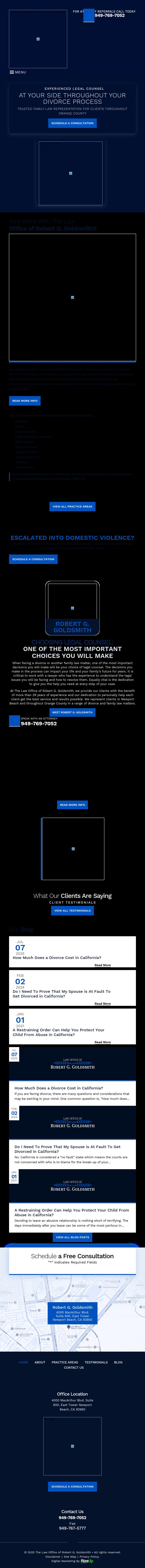 Law Offices of Robert G. Goldsmith - Irvine CA Lawyers