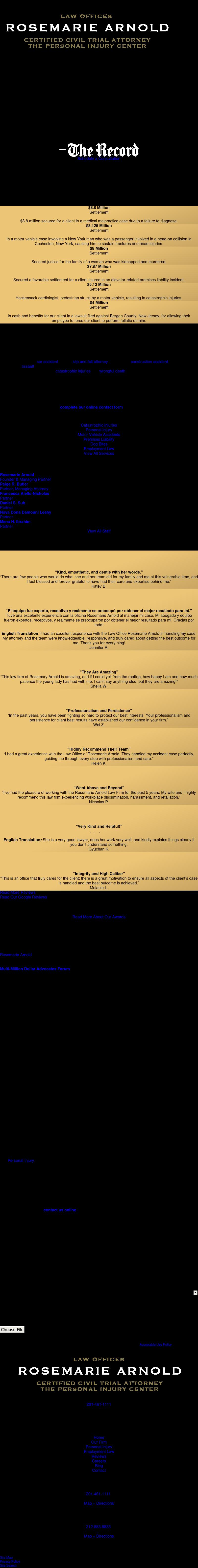 Law Offices Rosemarie Arnold - New York NY Lawyers