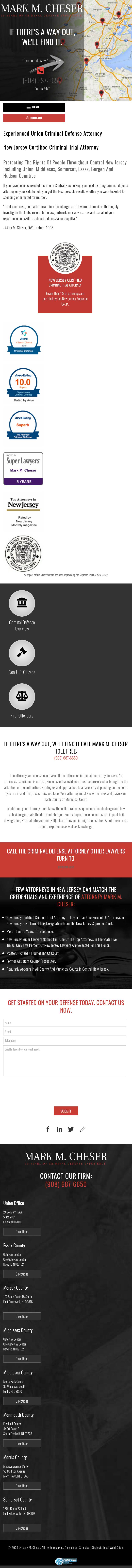 Mark M. Cheser, Esquire, Counselor at Law - Bridgewater NJ Lawyers