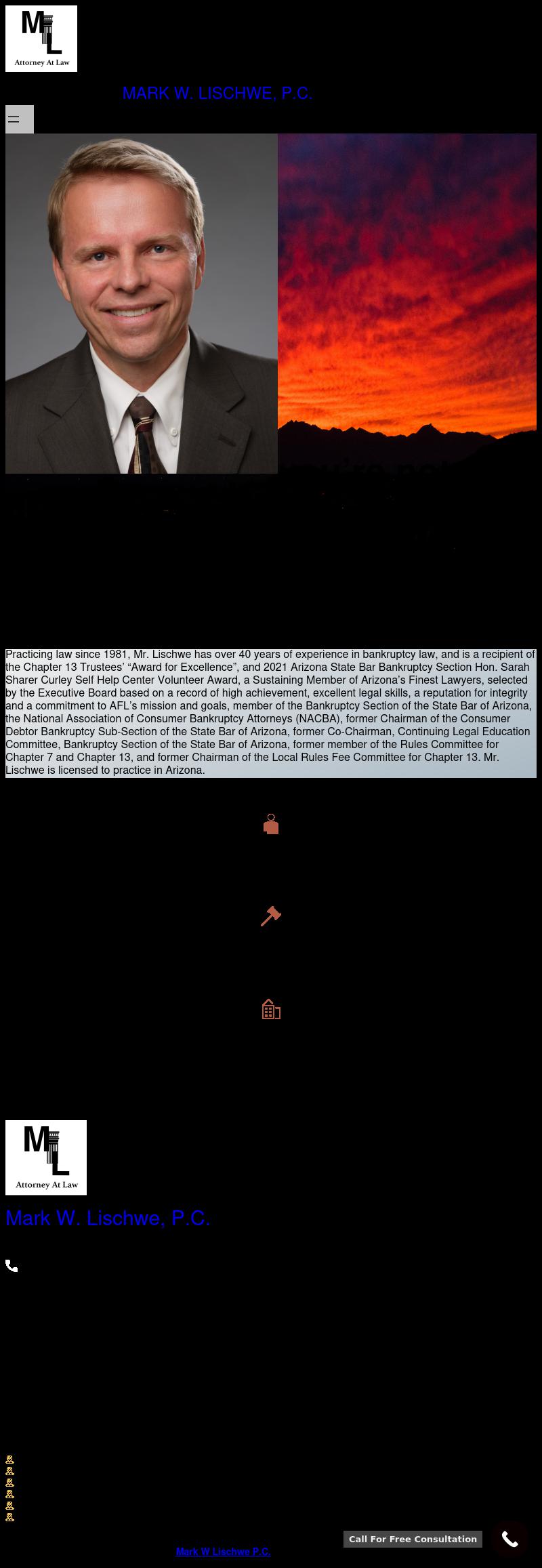 Mark W. Lischwe, P.C.  - Glendale AZ Lawyers