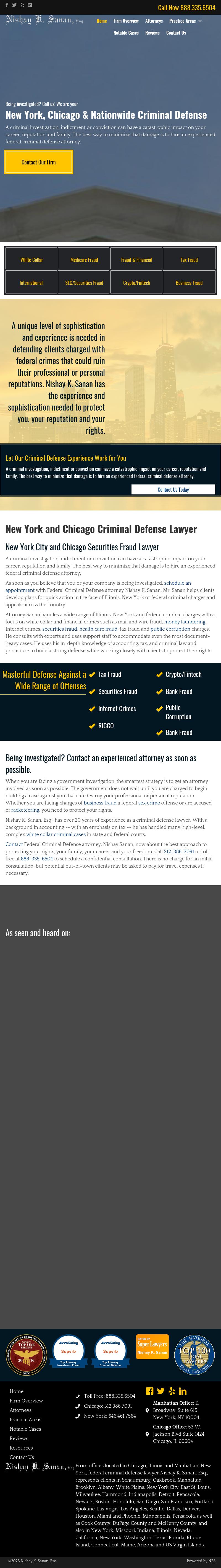 Nishay K. Sanan, Esq. - Chicago IL Lawyers