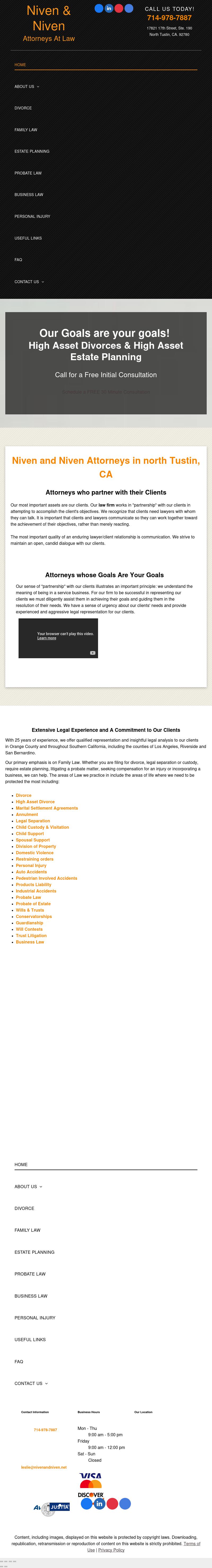 Niven & Niven - Tustin CA Lawyers