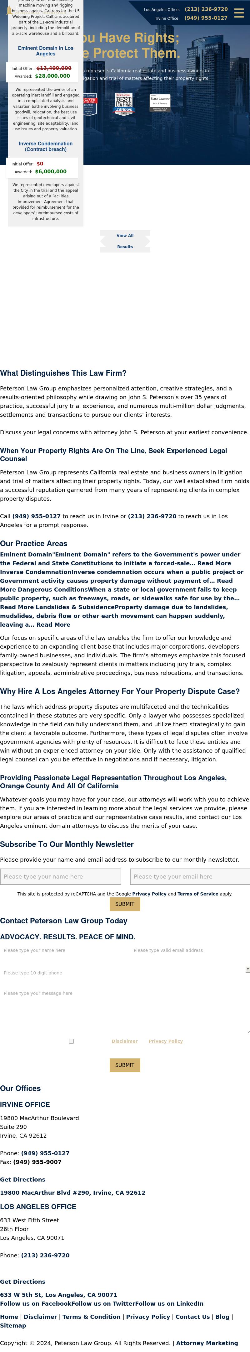 Peterson Law Group PC - Los Angeles CA Lawyers