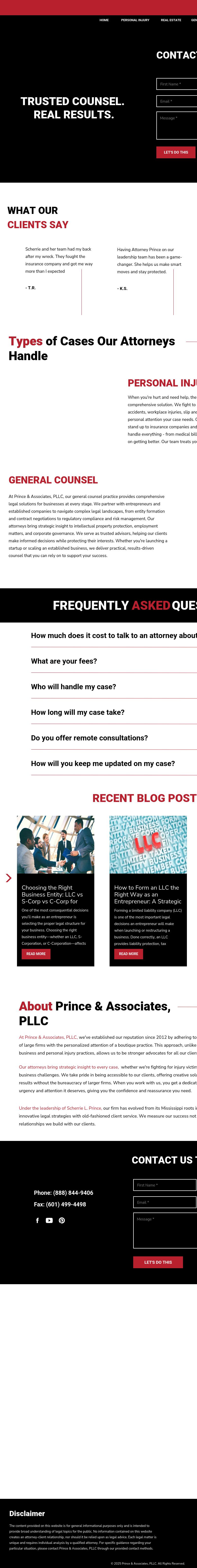 Prince & Associates, PLLC - Jackson MS Lawyers