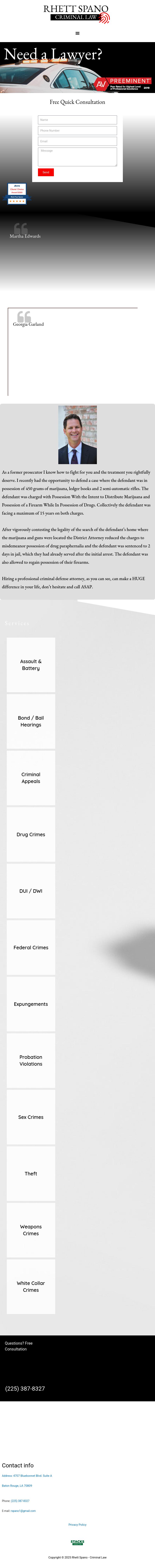 Rhett Spano LLC - Baton Rouge LA Lawyers