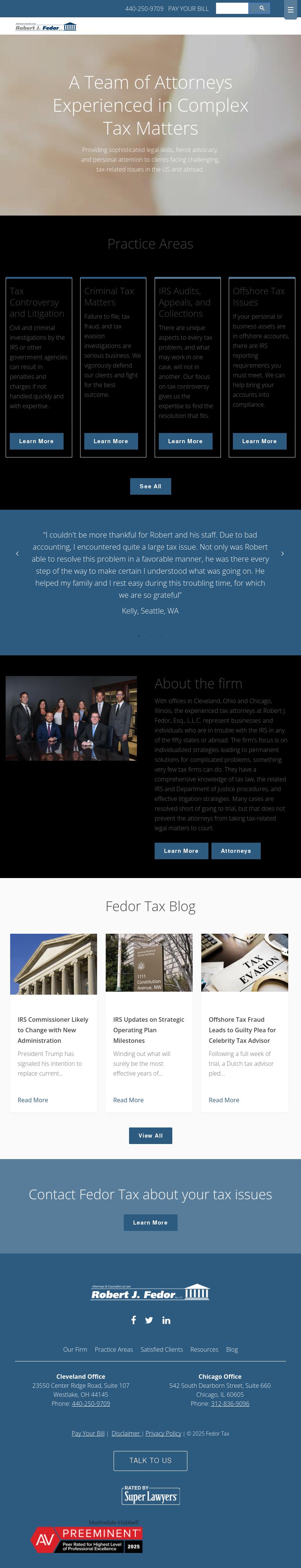 Robert J. Fedor, Esq., L.L.C. - Chicago IL Lawyers