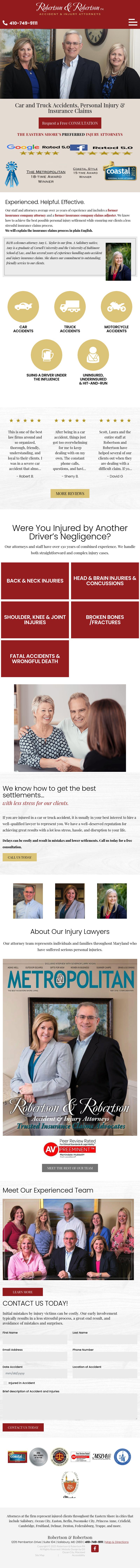 Robertson & Robertson, P.A. - Salisbury MD Lawyers