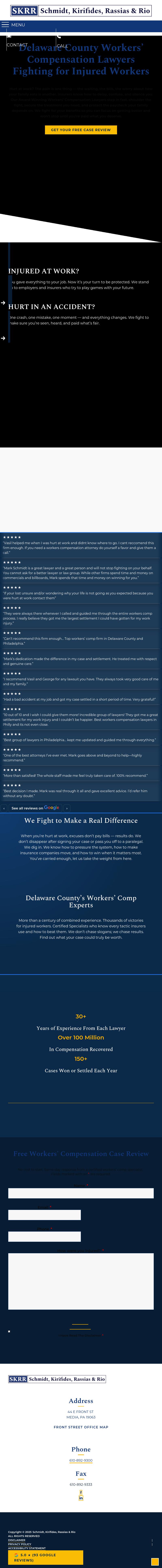 Schmidt, Kirifides, Fridkin & Rassias - Media PA Lawyers