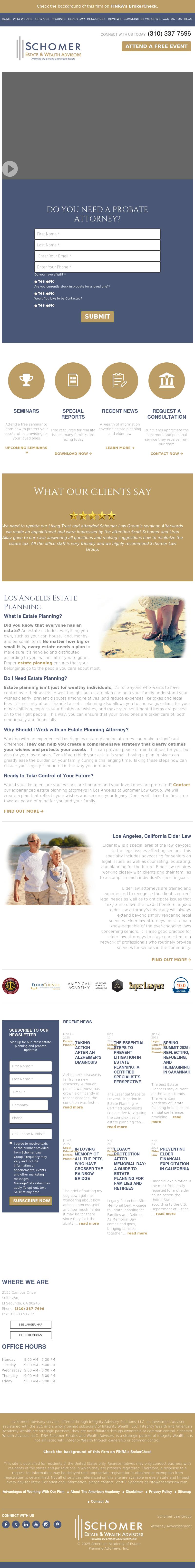 Schomer Law Group - El Segundo CA Lawyers